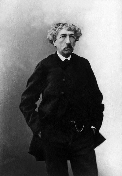 フランスの建築家、シャルル・ガルニエ（1825-1898）の肖像。 作： Unknown photographer