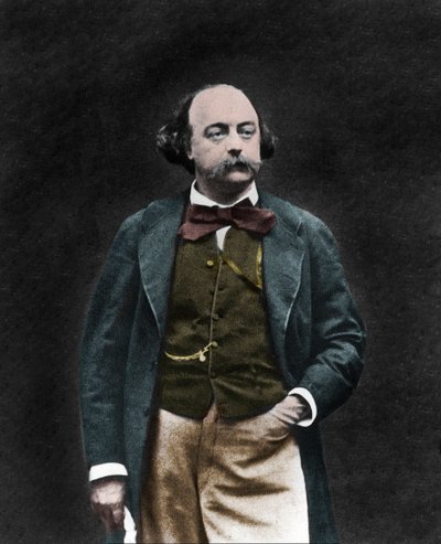 イギリスの作家Gustave Flaubert（1821-1880）の肖像 作： Unknown photographer