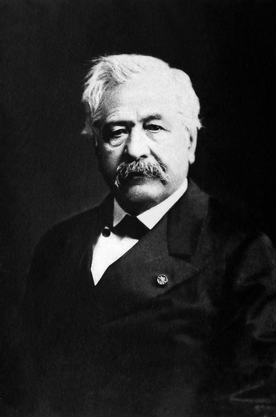 フランスの外交官・企業家であるフェルディナン・ド・レセップス（1805-1894）の肖像。 作： Unknown photographer