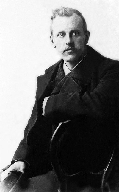 ノルウェーの探検家・動物学者であるFridtjof Nansen（1861-1930）の肖像。 作： Unknown photographer