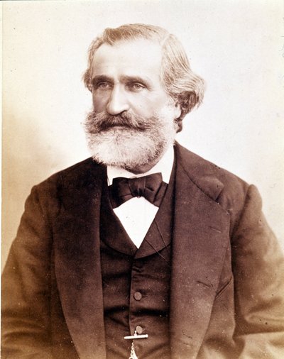 1870年頃のジュゼッペ・ヴェルディの肖像。ミラノの階段の博物館 作： Unknown photographer