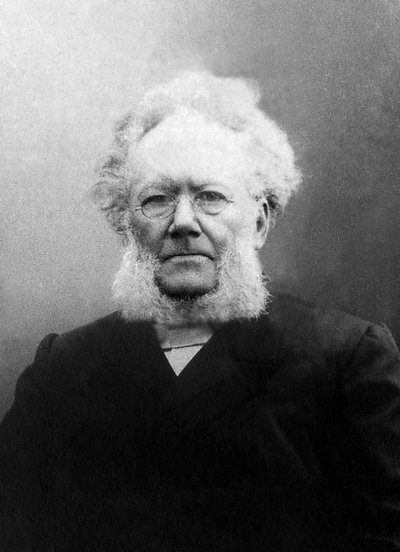 Henrik (Henri) Johan Ibsen (1828-1906), ノルウェーの劇作家の肖像。 作： Unknown photographer