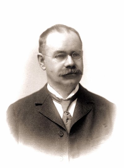 アメリカの統計学者、ヘルマン・ホレリス（1860-1929）の肖像。 作： Unknown photographer