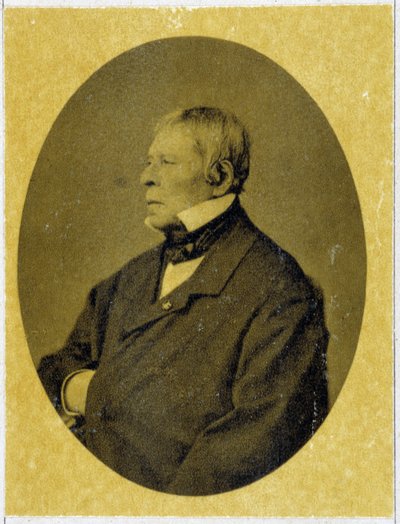 1841年、ジャン・オーギュスト・ドミニク・アングル（1780 - 1867）の肖像。 作： Unknown photographer