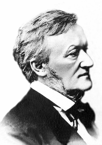 ドイツの作曲家、リヒャルト・ワーグナー（1813-1883）の肖像。 作： Unknown photographer