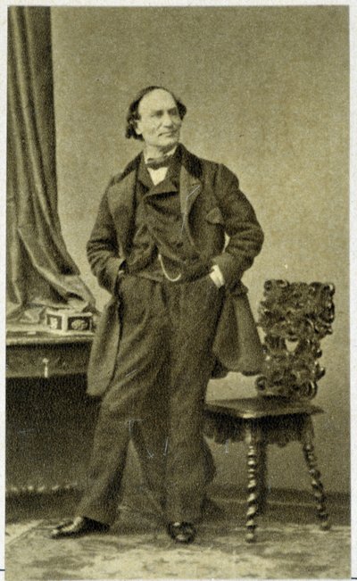 1855年のロベール・ウーダンの肖像（19世紀のフランスのマジシャン 作： Unknown photographer