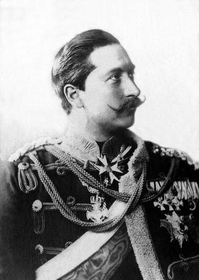 ドイツの最後の皇帝であり、1888年から1918年までプロイセンの最後の王であったウィリアム2世（1859-1941）の肖像。 作： Unknown photographer