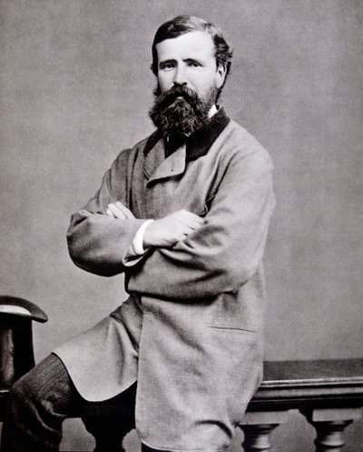 イギリスの探検家Verney Lovett Cameron（1844-1894）の肖像。 作： Unknown photographer
