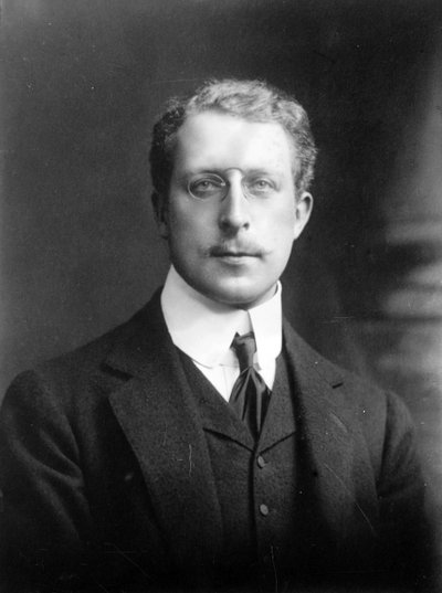 ベルギー国王アルベール1世（1875-1934）の肖像。 作： 未知の写真家