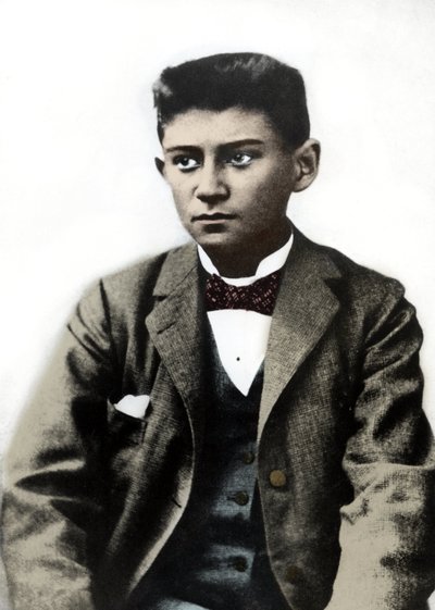 1899年頃の若き日のFranz Kafkaの肖像 作： Unknown photographer