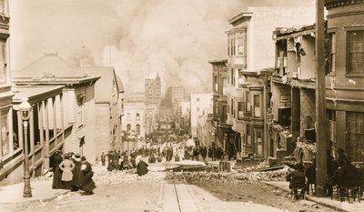 サンフランシスコ地震と火災 作： 未知の写真家