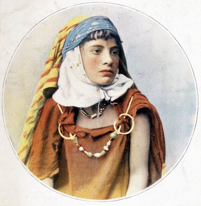 チュニジアの女性。1898. 作： Unknown photographer