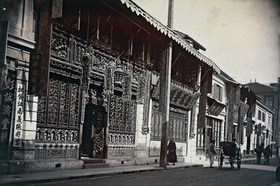 中国の道路沿いの建物の眺め 作： Unknown photographer
