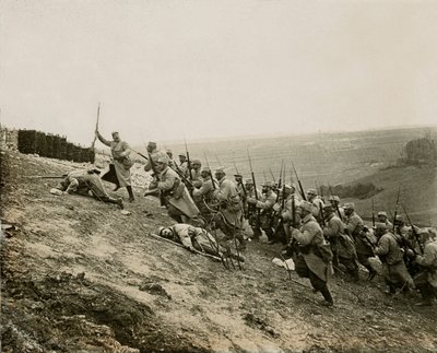 14～18年戦争（1914年～1918年） - 宣伝 - 1914年に編集された写真立体視ガラス板LSU（L.S.U. La Stereoscopie Universelle）：ノートルダム・ド・ロレットの大尖塔の撤去（パ＝ド＝カレー県アブラン・サン・ナゼール県 作： Unknown photographer