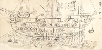 ドイツ戦艦の内部、19 世紀。 作： Unsen