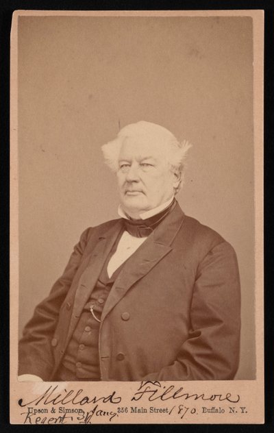 ミラード・フィルモアの肖像 1800-1874、1870 年 1 月 4 日。 作： Upson and Simson