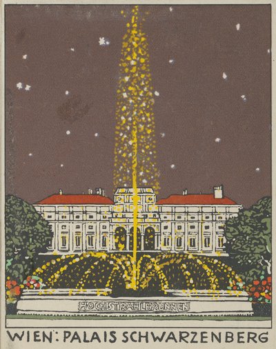 Vienna: Palais Schwarzenberg, 1908. 作： Urban Janke.