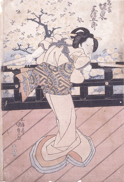 Banda Mitsukoro como Iwafuji 作： Utagawa (1786 1865) Kunisada