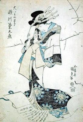 ある女性の肖像（木版画） 作： Utagawa Kunisada