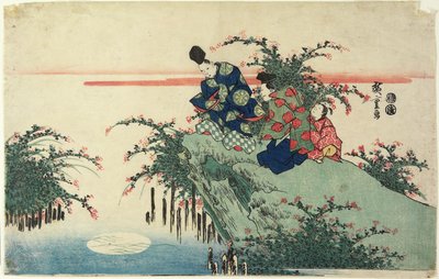 （月の反射）、19世紀初頭 作： Utagawa Hiroshige