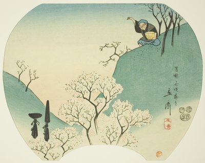 木に花を咲かせた老人の昔話 作： Utagawa Hiroshige