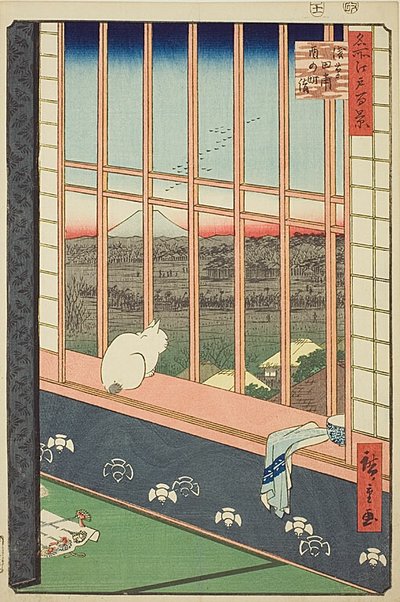 名所江戸百景101「浅草田んぼ・鳥之町モード 作： Utagawa Hiroshige