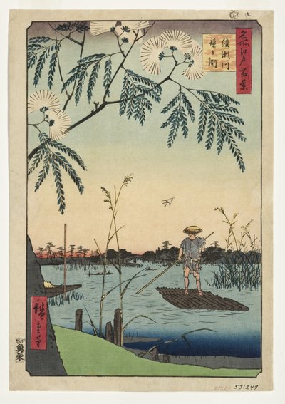 Ayase River and Kanegafuchi, 1857 (woodblock) 作： Utagawa Hiroshige