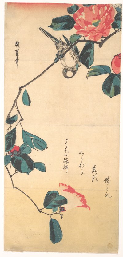 Kamelie und Gimpel 作： 歌川広重