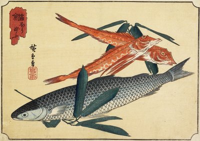タラとガーナード、19世紀初頭 作： Utagawa Hiroshige