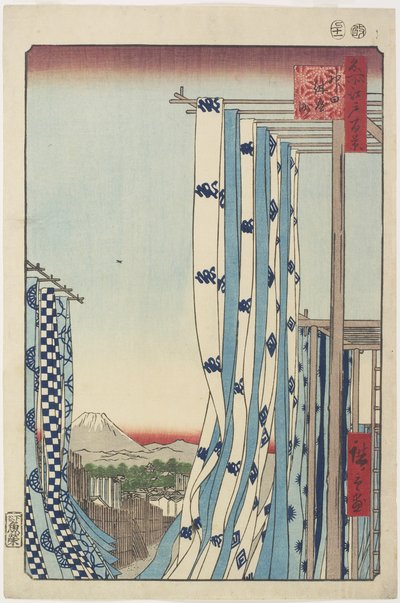 ダイアーズ・ストリート、神田、1857年11月 作： Utagawa Hiroshige