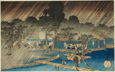 絵ヴェ人ｇ しょうぇｒ あｔ テェ 版ｋ おｆ 正す 理ヴェｒ （糺河原 の 弓立）、 ｆろｍ テェ セリエｓ ”ファもうｓ Ｐァ背ｓ 員 居と （居と 名所 の うち）” 作： Utagawa Hiroshige