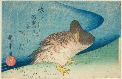川岸のガチョウ 作： Utagawa Hiroshige