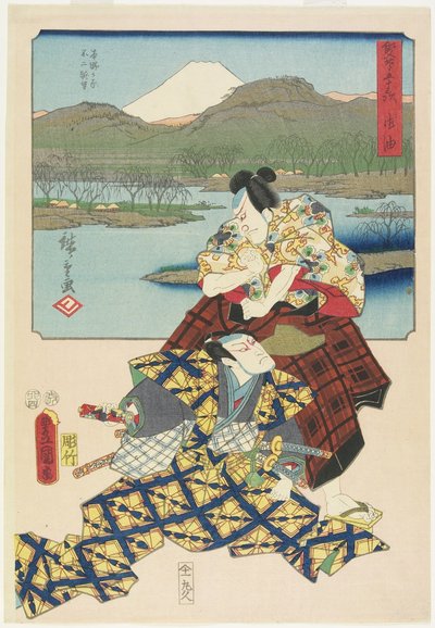 Goyu, April 1855 作： Utagawa Hiroshige