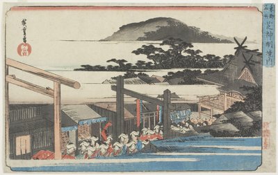 1832-1834芝神明神社の地 作： Utagawa Hiroshige