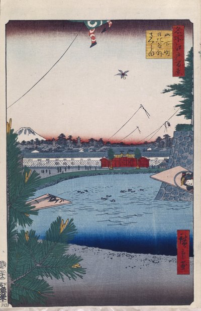 山下町の日比谷と外桜田江戸百景1856-1858 作： Utagawa Hiroshige