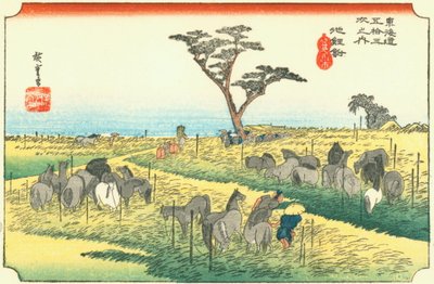 広重40 ちりふ 作： Utagawa Hiroshige