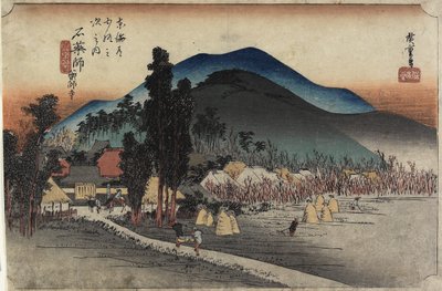 Ishiyakushi Temple, Ishiyakushi, c. 1833 作： Utagawa Hiroshige