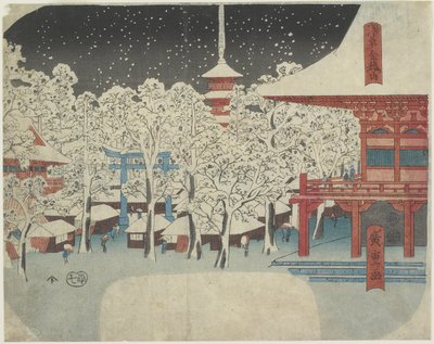 Kinryu_zan Temple at Asakusa, July 1852 作： Utagawa Hiroshige