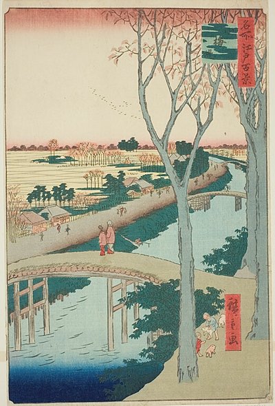 名所江戸百景 第104景「小梅堤 作： Utagawa Hiroshige