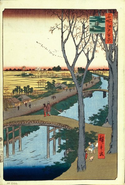 小梅堤江戸百景1856-1858 作： Utagawa Hiroshige