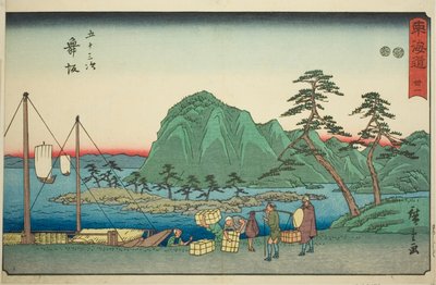 舞坂—いいえ。 31 連載「東海道五十三次」より 作： Utagawa Hiroshige
