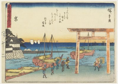宮、1837-1844 作： Utagawa Hiroshige