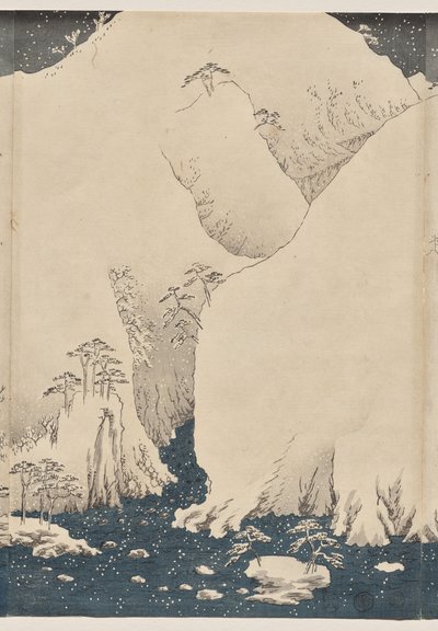 木曽路の山と川 作： Utagawa Hiroshige