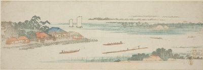 無題 江戸下町名勝 那珂川河口（なかがわぐちのず） 作： Utagawa Hiroshige