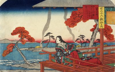 Murasaki Shikibu, 1843-1847 作： Utagawa Hiroshige