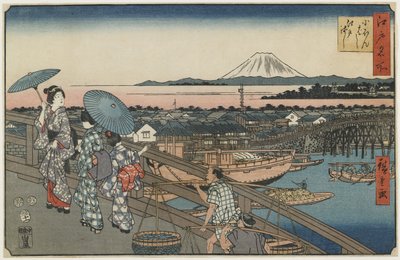 日本橋と江戸橋、1853年11月 作： Utagawa Hiroshige