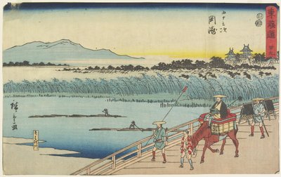No.39 Okazaki, 1847-1852 作： Utagawa Hiroshige