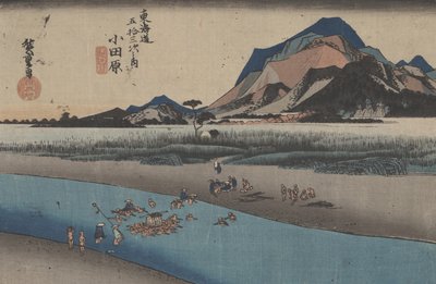 No. 10 Odawara: Sakawa River From 53 Stations of the Tokaido, c.1833  作： Utagawa Hiroshige