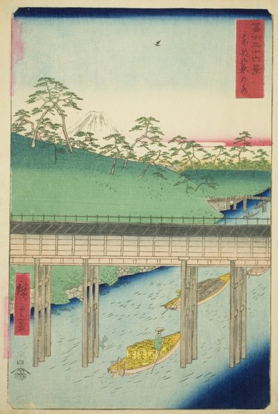 「富嶽三十六景」より 東都御茶ノ水 作： Utagawa Hiroshige