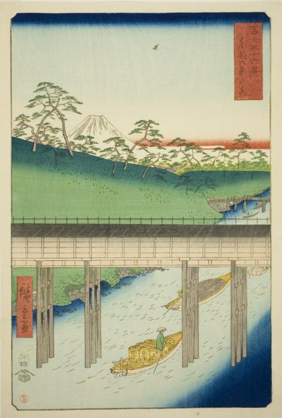 「富嶽三十六景」より 東都御茶ノ水 作： Utagawa Hiroshige